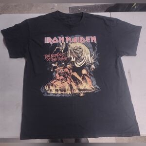 Iron Maiden "Number Of The Beast" T-shirt - Men's XL - Black
